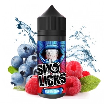 Six Licks Bluemonie 100ml in 120 ml Flasche 0mg Überdosiert