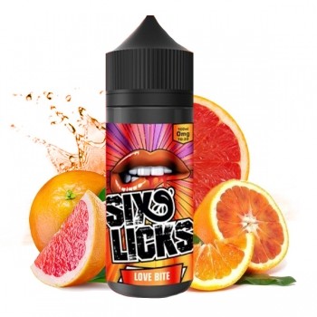 Six Licks Love Bite 100ml in 120 ml Flasche 0mg Überdosiert
