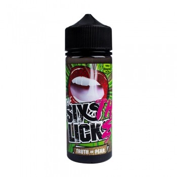 Six Licks Truth or Pear 100ml in 120 ml Flasche 0mg Überdosiert