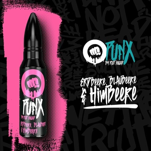 PUNX by Riot Squad - Erdbeere, Blaubeere & Himbeere - 50ml (Shortfill)