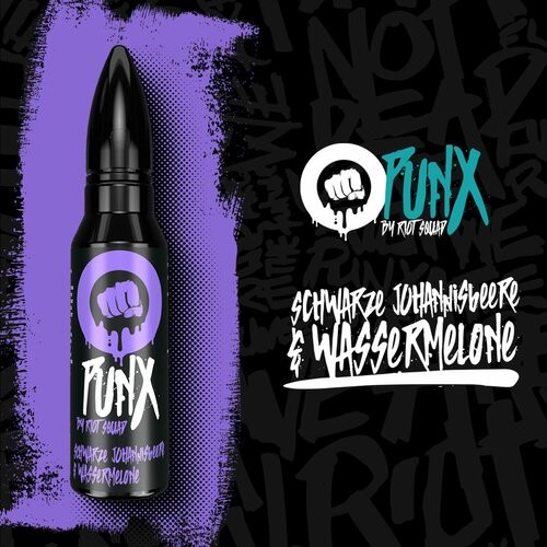 PUNX by Riot Squad - Schwarze Johannisbeere & Wassermelone - 50ml (Shortfill)