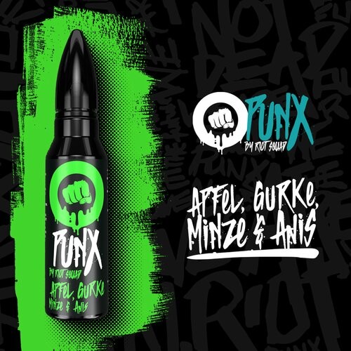 PUNX by Riot Squad - Apfel, Minze, Gurke & Anis - 50ml (Shortfill)